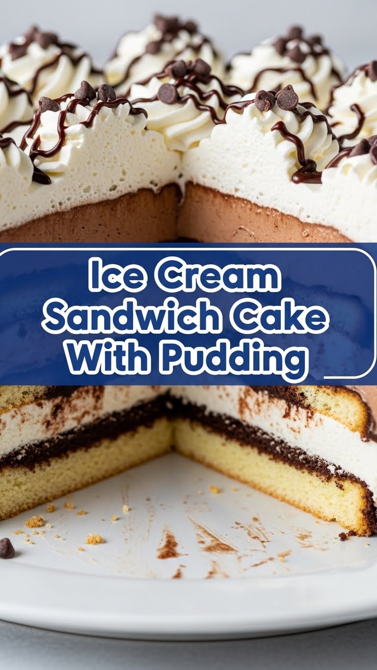 Ice Cream Sandwich Cake With Pudding