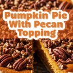 Pumpkin Pie With Pecan Topping
