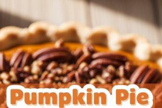 Pumpkin Pie With Pecan Topping