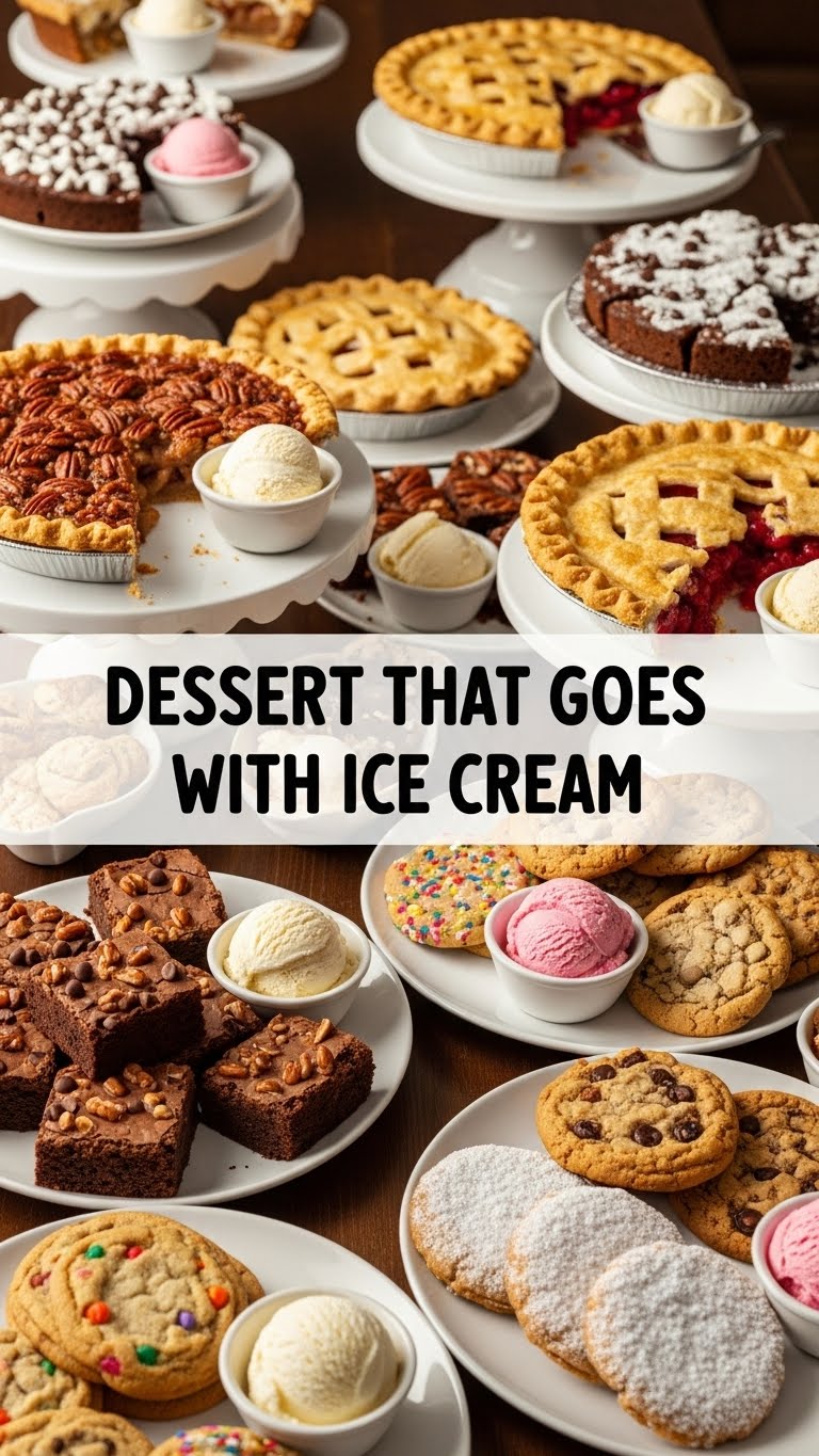 Dessert That Goes With Ice Cream
