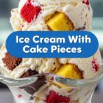 Ice Cream With Cake Pieces