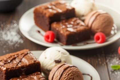 Brownies With Ice Cream