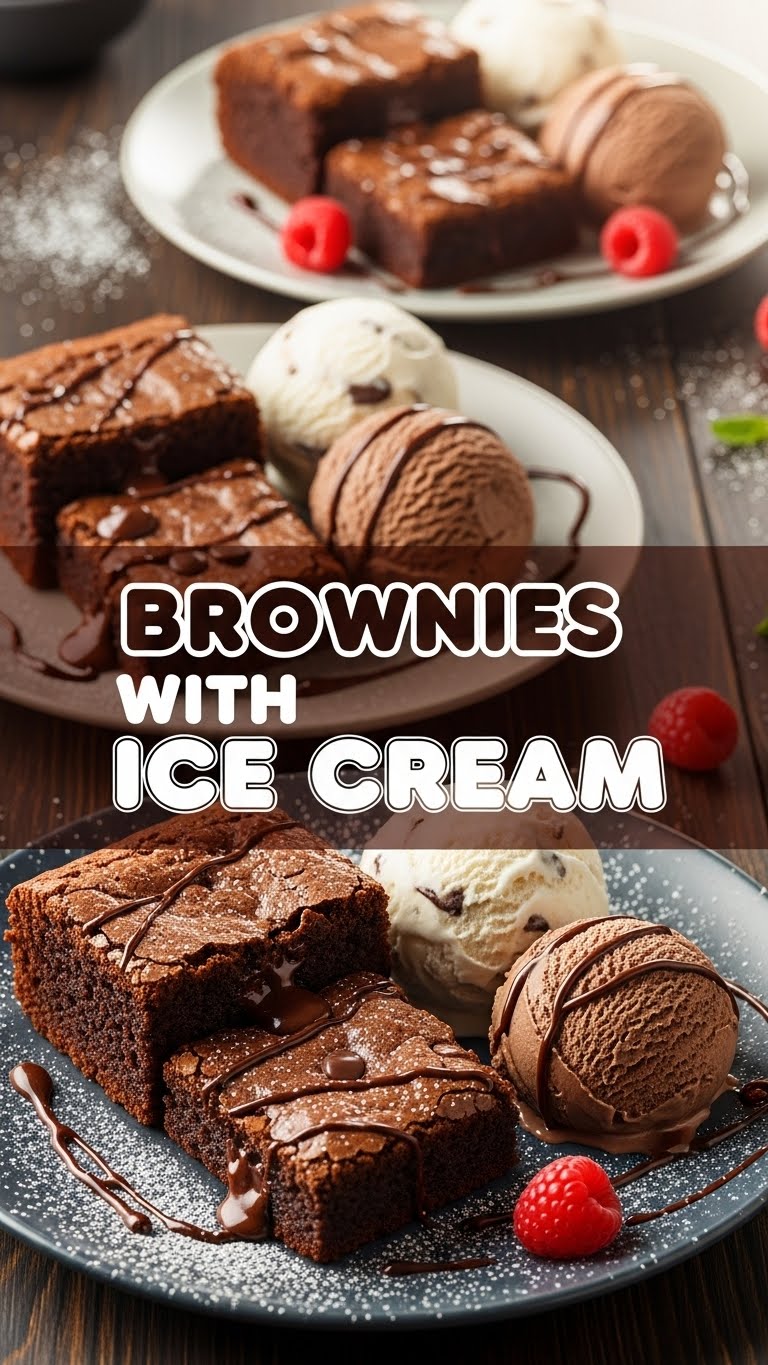 Brownies With Ice Cream