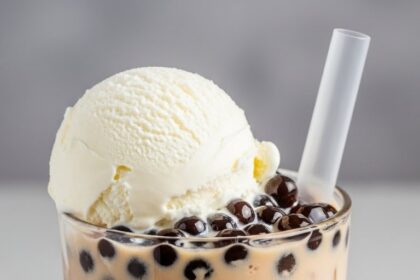 Bubble Tea With Ice Cream