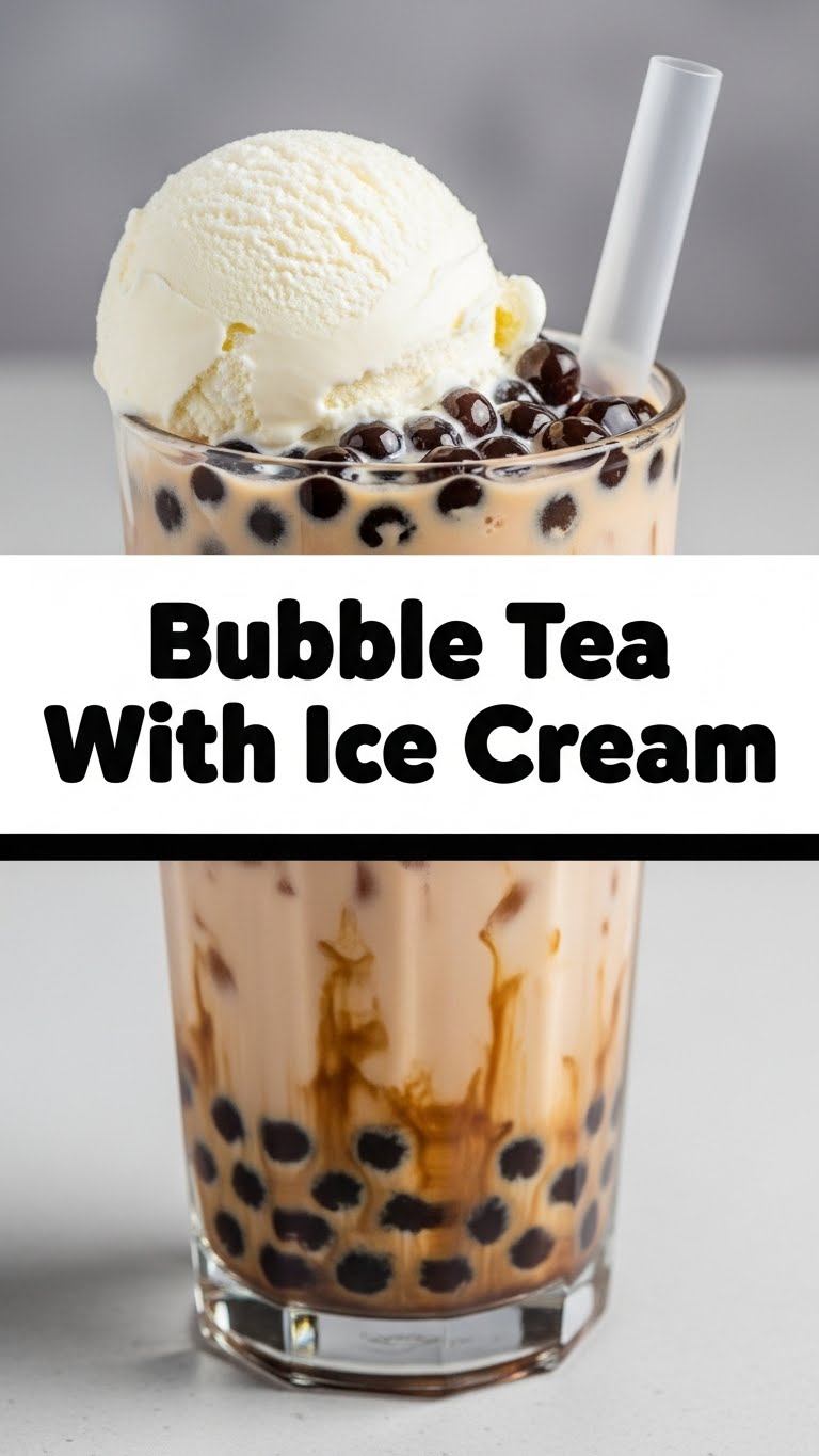 Bubble Tea With Ice Cream