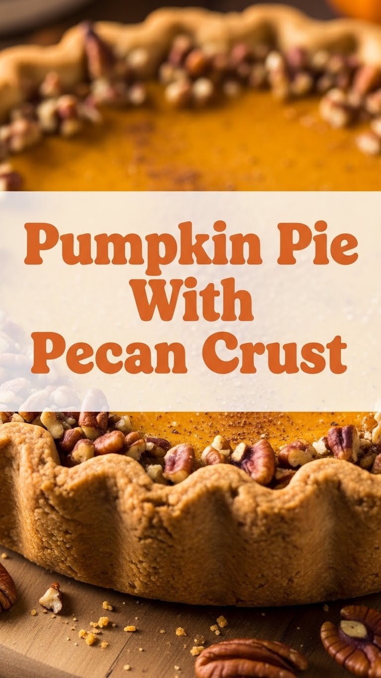 Pumpkin Pie With Pecan Crust