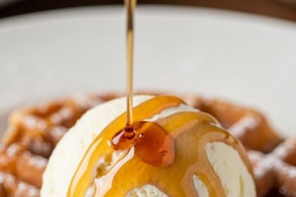 Waffle With Ice Cream