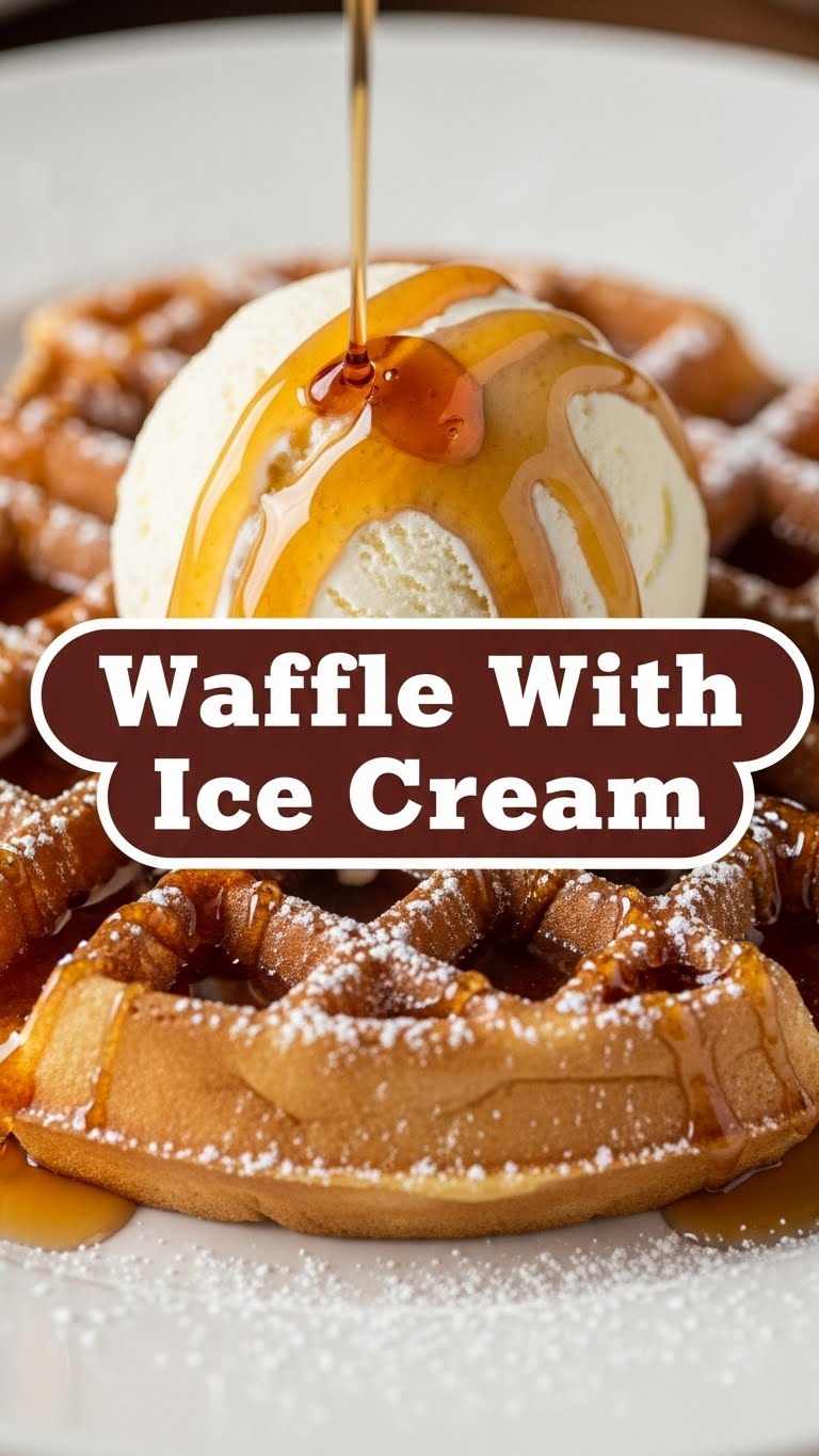 Waffle With Ice Cream