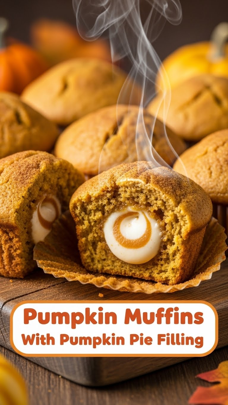 Pumpkin Muffins With Pumpkin Pie Filling