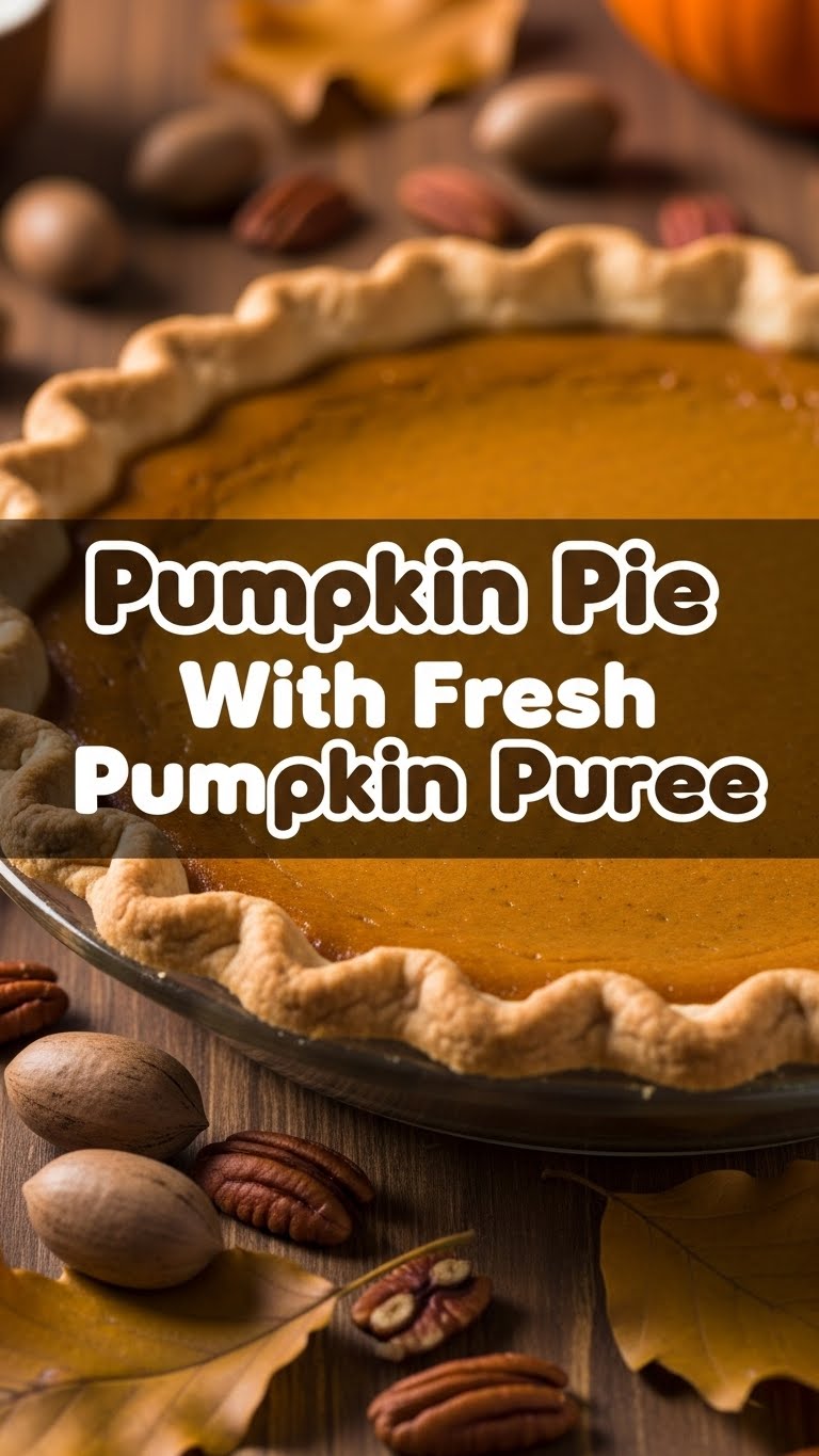 Pumpkin Pie With Fresh Pumpkin Puree