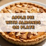 Apple Pie With Almonds On Plate