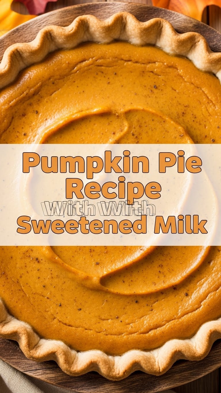 Pumpkin Pie Recipe With Sweetened Milk