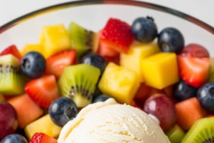 Fruit Salad With Ice Cream