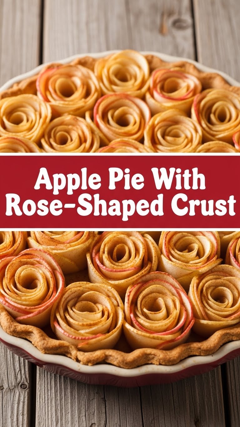 Apple Pie With Rose-Shaped Crust