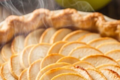 Apple Pie With Spiral Design