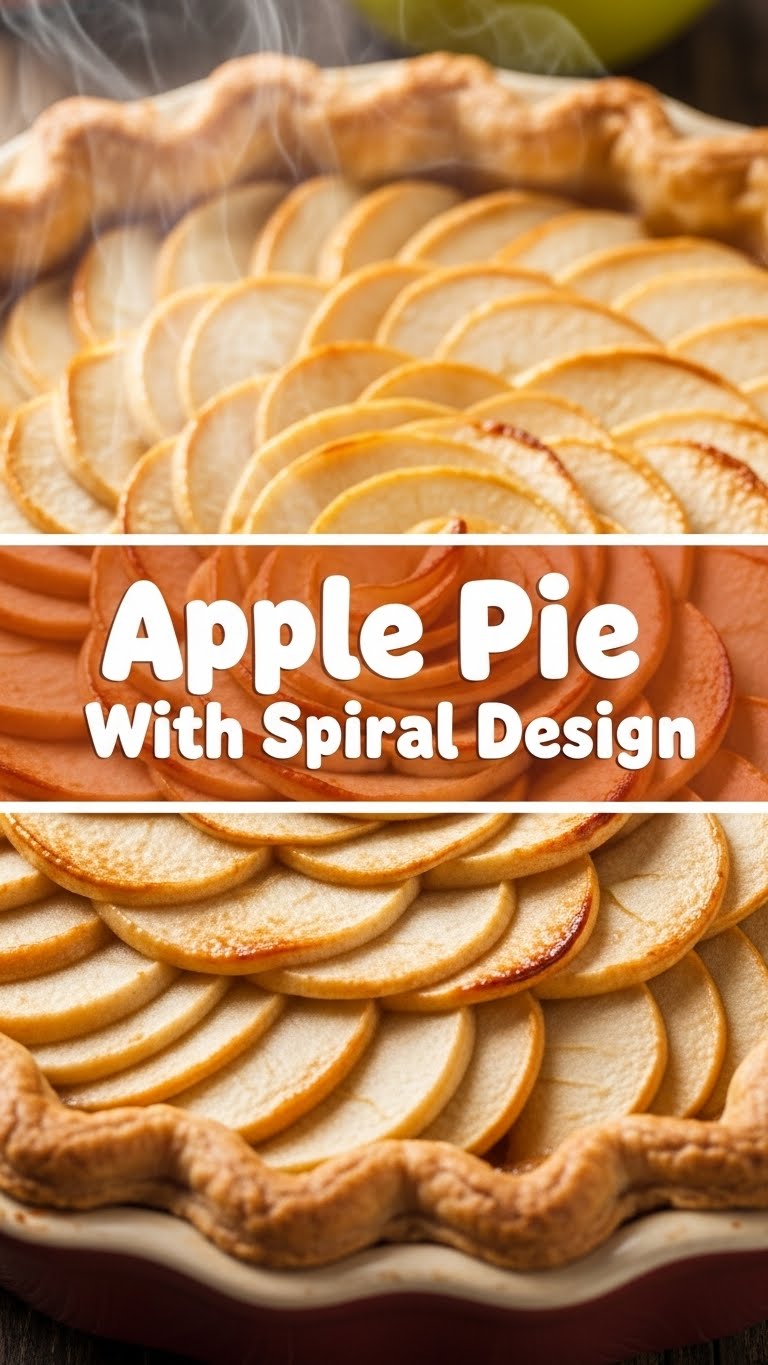 Apple Pie With Spiral Design
