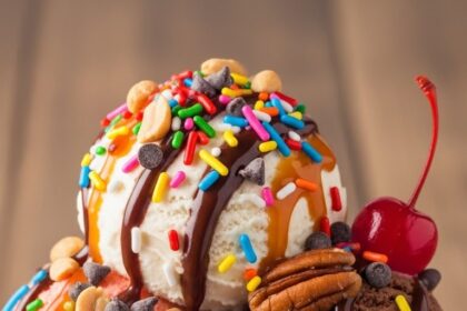 Ice Cream With Toppings