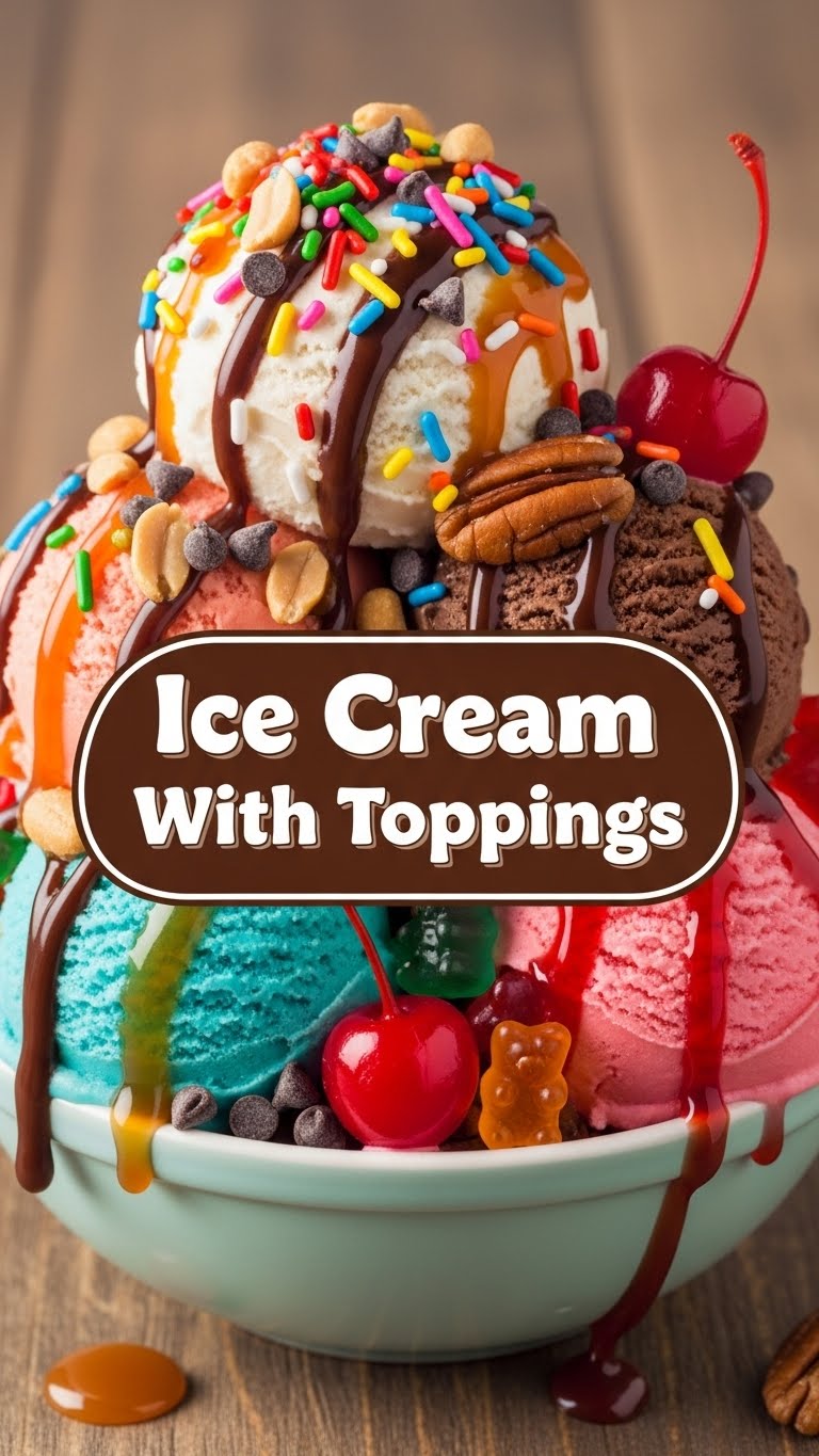 Ice Cream With Toppings