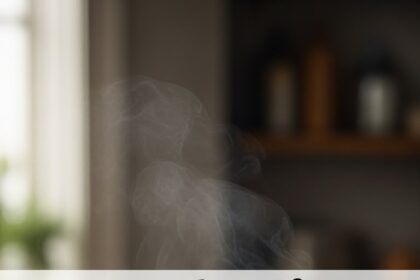 Apple Pie With Almonds On Table