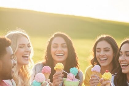 Ice Cream With Friends Aesthetic