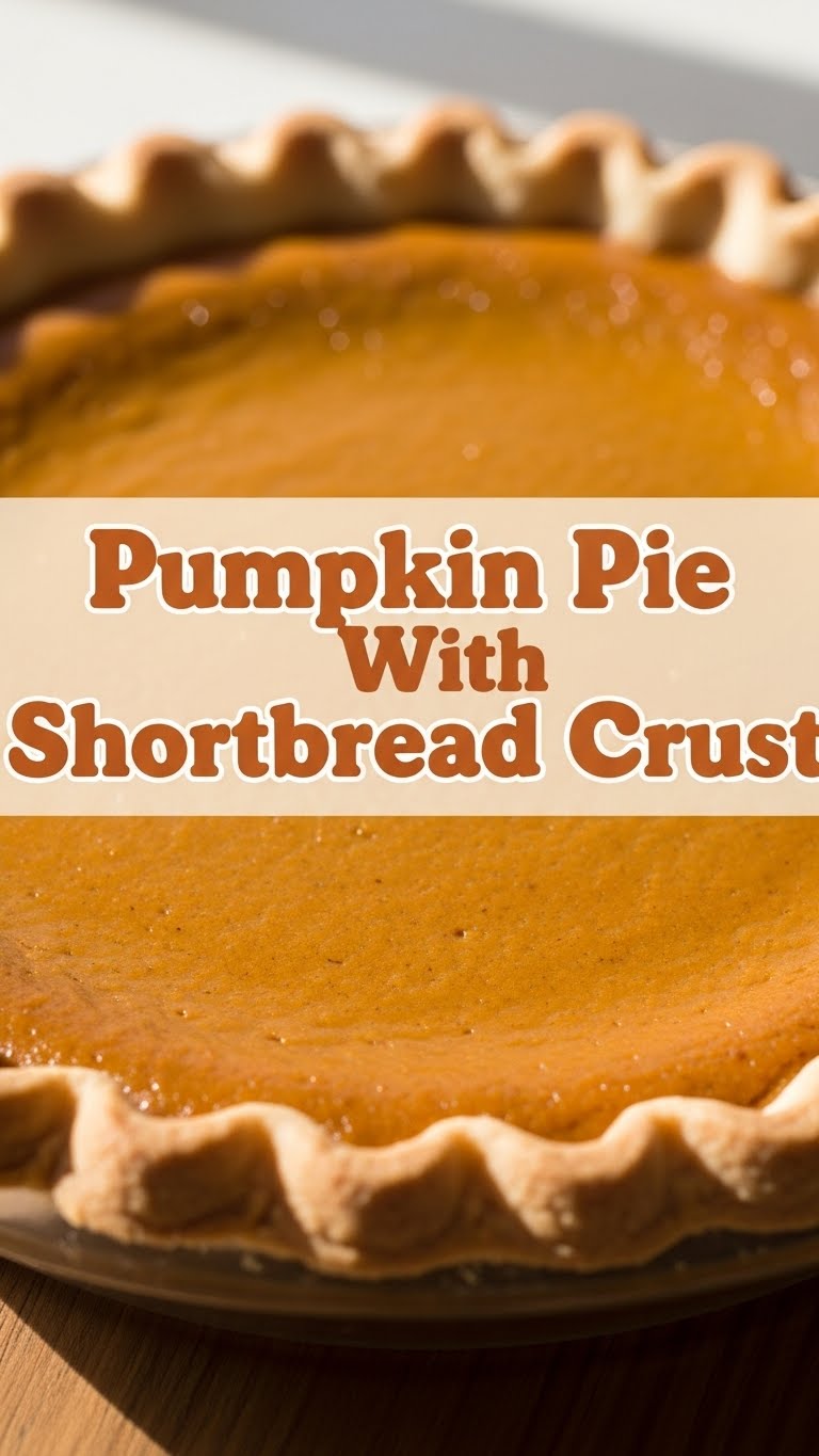 Pumpkin Pie With Shortbread Crust