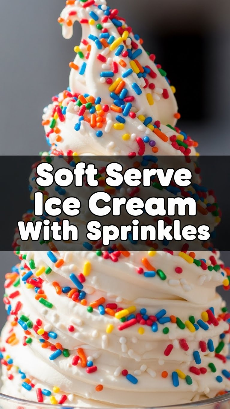 Soft Serve Ice Cream With Sprinkles