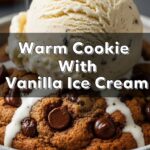 Warm Cookie With Vanilla Ice Cream