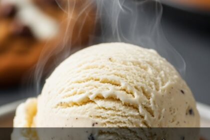 Warm Cookie With Vanilla Ice Cream