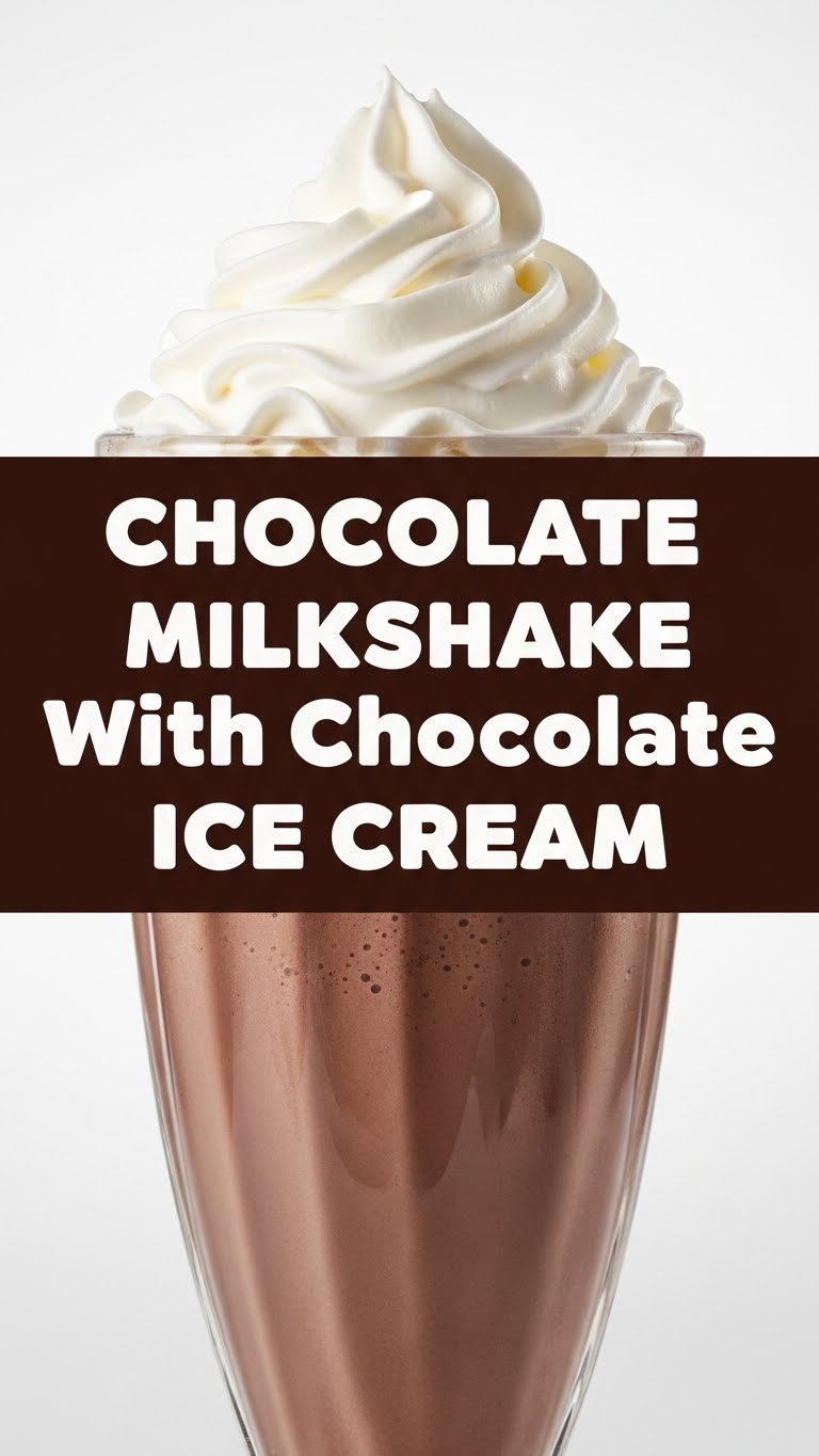 Chocolate Milkshake With Chocolate Ice Cream