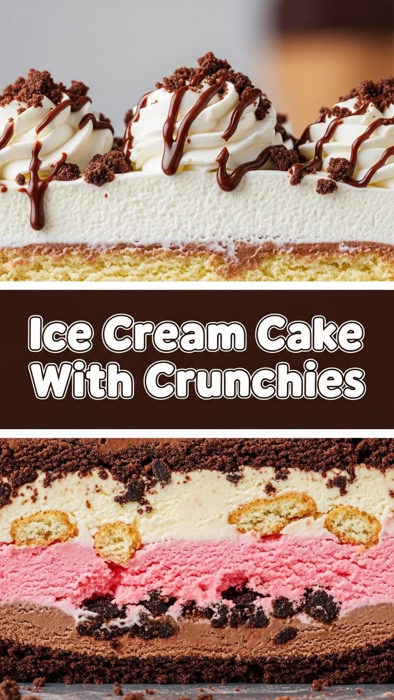 Ice Cream Cake With Crunchies