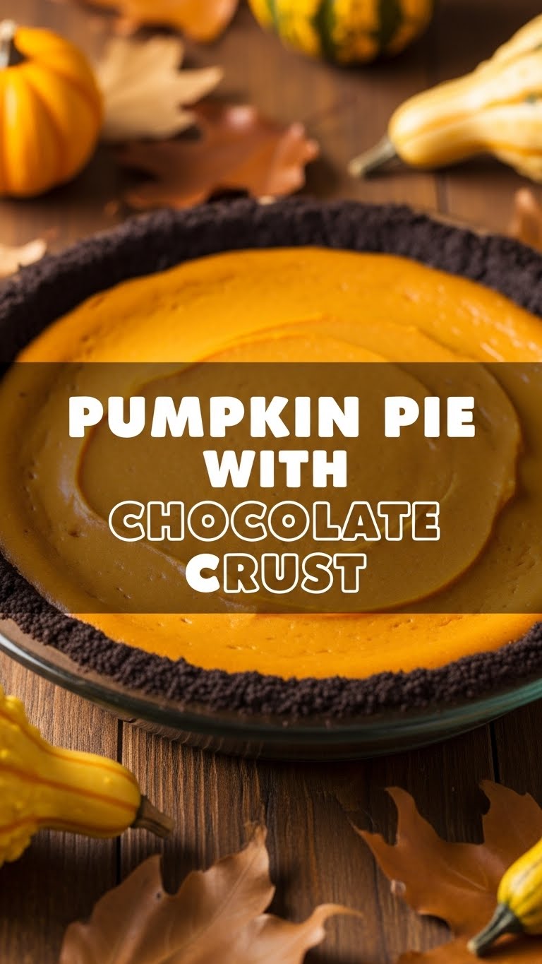 Pumpkin Pie With Chocolate Crust