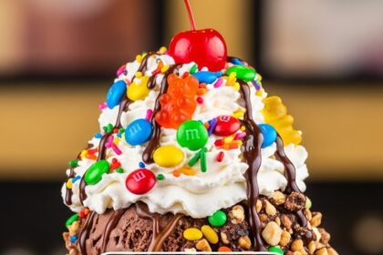 Ice Cream With Lots Of Toppings