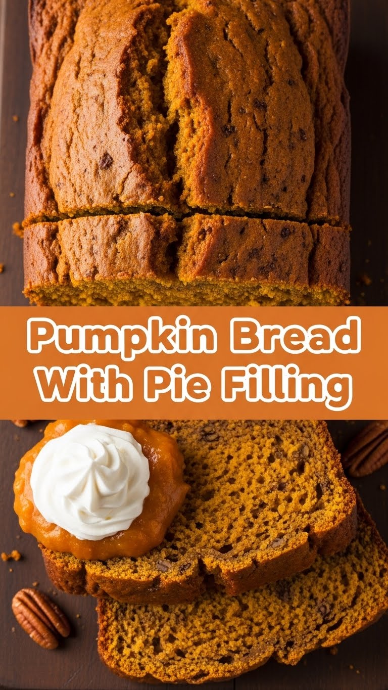 Pumpkin Bread With Pie Filling
