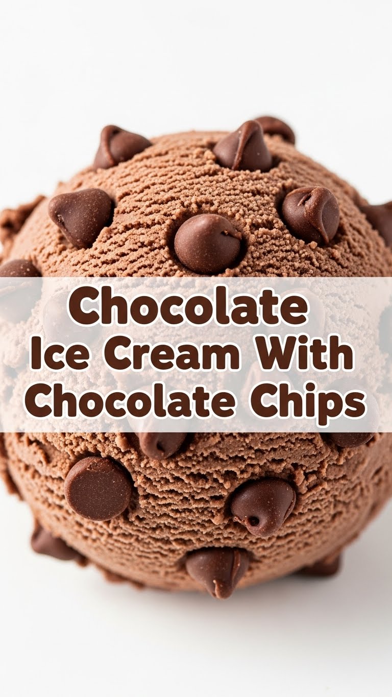 Chocolate Ice Cream With Chocolate Chips
