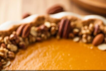 Pumpkin Pie With Nut Crust