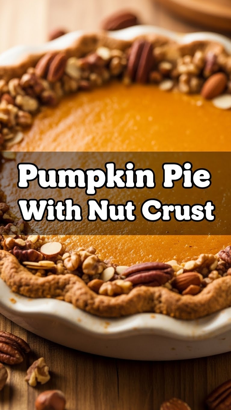Pumpkin Pie With Nut Crust