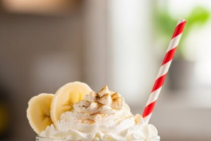 Banana Milkshake With Ice Cream