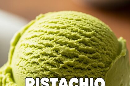 Pistachio Ice Cream With Pistachio Paste