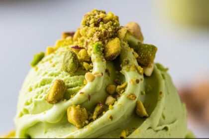 Pistachio Ice Cream With Nuts