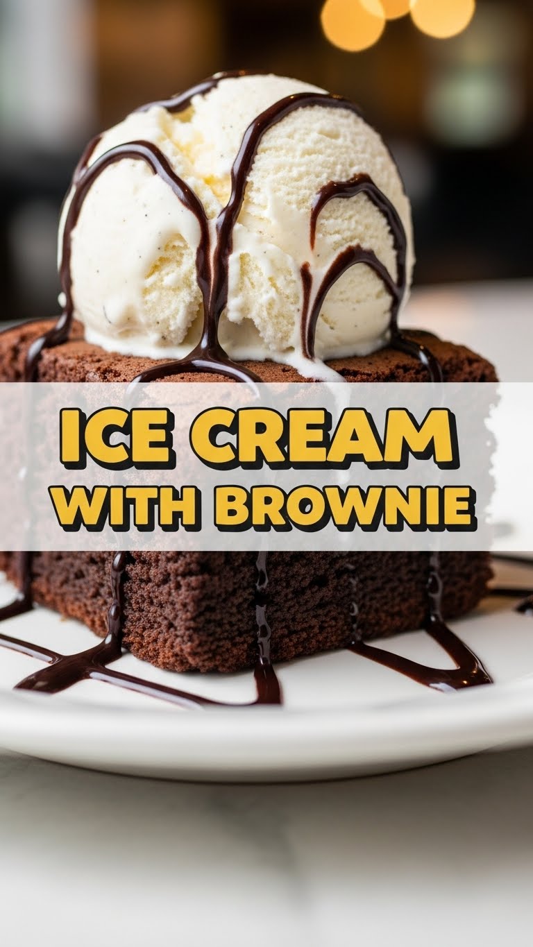 Ice Cream With Brownie