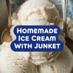 Homemade Ice Cream With Junket