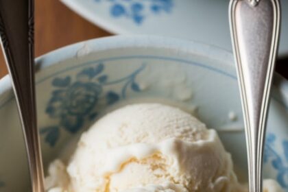 Homemade Ice Cream With Junket