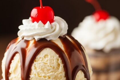 Hot Fudge Sundae Cake With Ice Cream