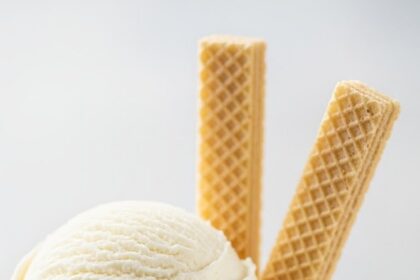 Vanilla Ice Cream With Wafers