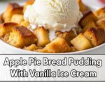 Apple Pie Bread Pudding With Vanilla Ice Cream