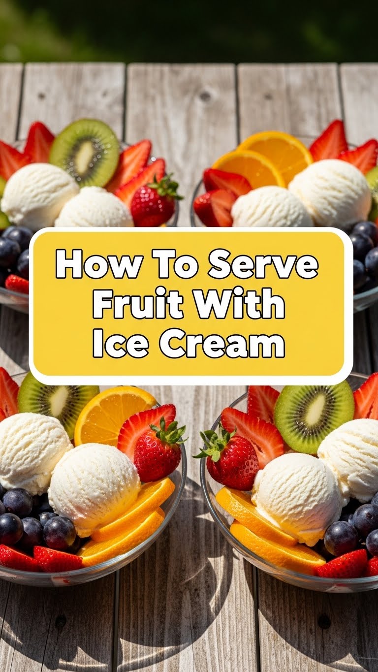 How To Serve Fruit With Ice Cream
