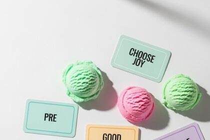 Ice Cream With Motivational Text