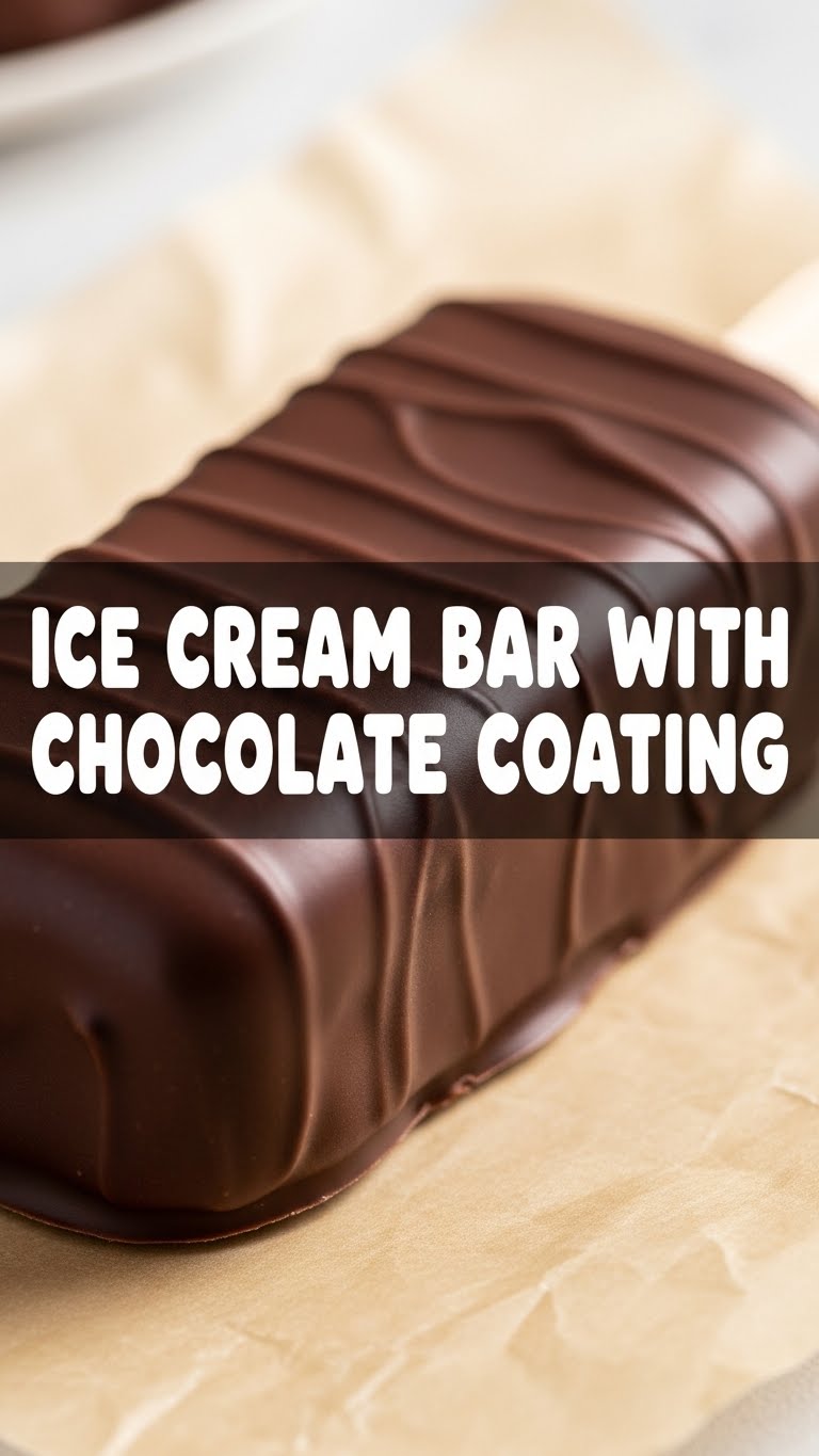 Ice Cream Bar With Chocolate Coating