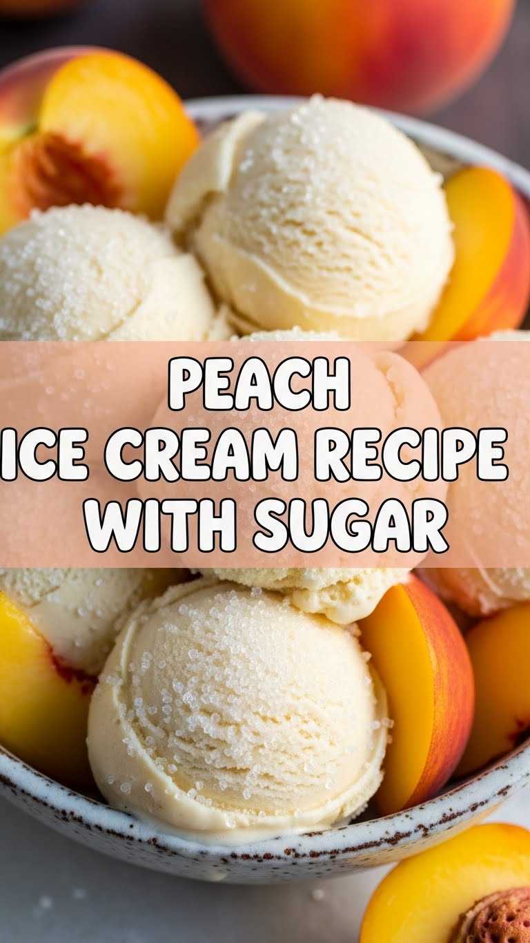 Peach Ice Cream Recipe With Sugar