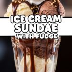 Ice Cream Sundae With Fudge